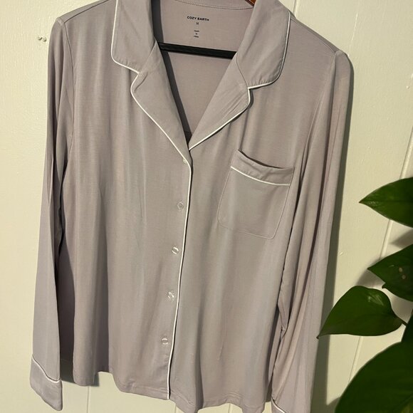 Cozy Earth Bamboo Stretch-Knit Long Sleeve Pajama Set - Picture 7 of 8